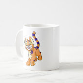 Abenteuerliches orange Kougra Kaffeetasse (Vorderseite Links)