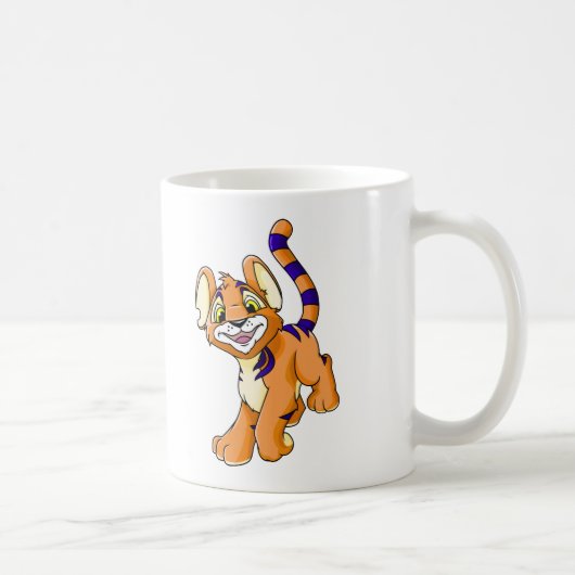 Abenteuerliches orange Kougra Kaffeetasse (Rechts)