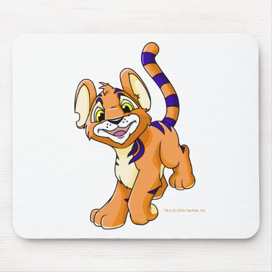 Abenteuerliches orange Kougra Mousepad (Vorne)