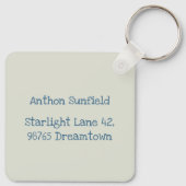 Abenteuerlustiger A-Kids-Schlüsselanhänger Schlüsselanhänger (Rückseite)