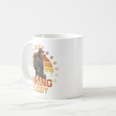 Abenteuerlustiger Airedale-Wanderer-Wildnisforsche Kaffeetasse (Vorderseite Links)