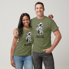 Abenteuerlustiger Dachshund-Wanderer Zuhause ist d T-Shirt