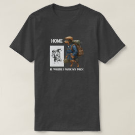 Abenteuerlustiger Dachshund-Wanderer Zuhause ist d T-Shirt