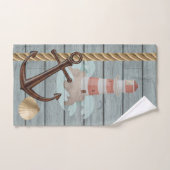 Abenteuerlustiges Blue and White Beach House Badhandtuch Set (Handtuch)