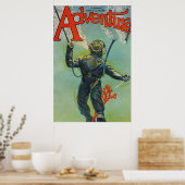 Abenteuermagazin-Cover Poster (Küche)