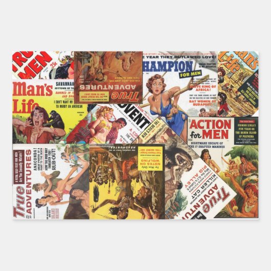 Abenteuerpapier Geschenkpapier Set (Vorderseite)