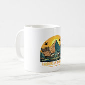 Abenteuerpartner | Retro-Camping Kaffeetasse (Vorderseite Links)