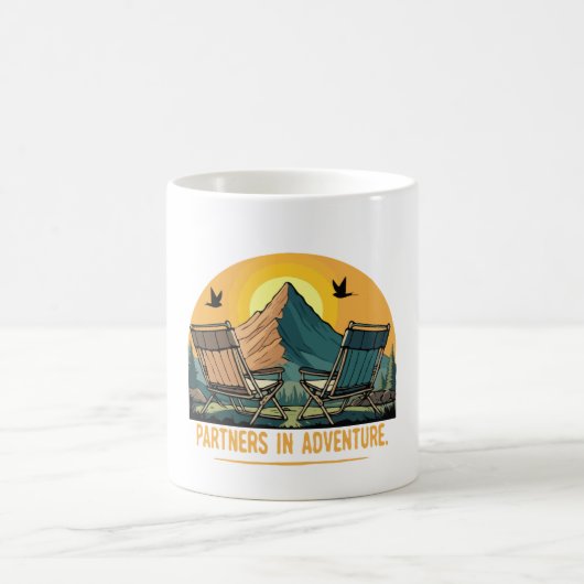 Abenteuerpartner | Retro-Camping Kaffeetasse (Mittel)