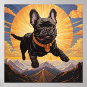 Abenteuerreise mit einem goldenen Herz - schwarz f Poster (Vorne)