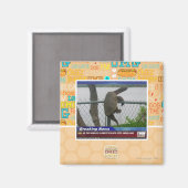 Abenteuerschildkröte Magnet (Vorderseite/Rückseite)