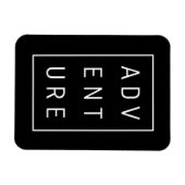 Abenteuertypografie Magnet (Horizontal)