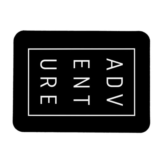 Abenteuertypografie Magnet (Horizontal)