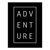 Abenteuertypografie Poster (Vorderseite)