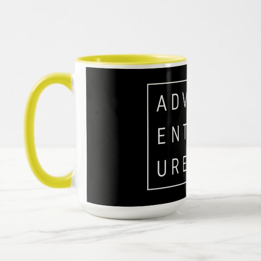 Abenteuertypografie Tasse (Links)
