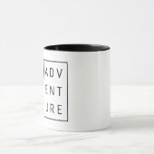 Abenteuertypografie Tasse (Zentrum)
