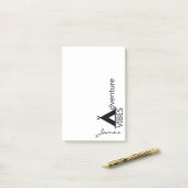 Abenteuervibes-addieren elegantes post-it klebezettel (Auf Schreibtisch)