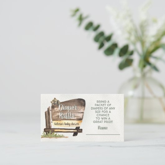 Abenteuerwald National Forest Diaper Raffles E Begleitkarte (Stehend Vorderseite)