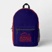Abenteuerweg Wandern blau rot Rucksack (Vorderseite)
