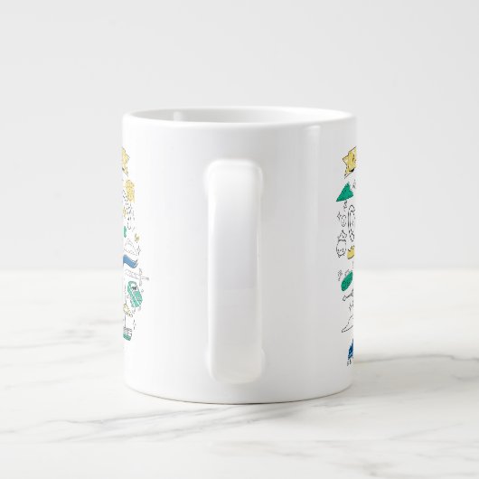 Abenteuerzeit | "Algebraic" Finn Sketch Jumbo-Tasse (Rückseite)