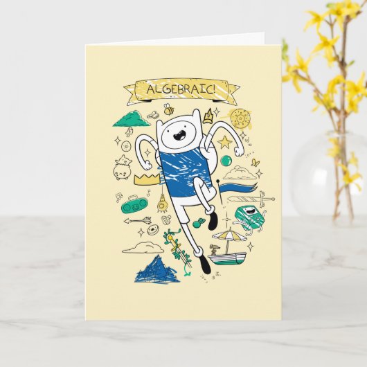 Abenteuerzeit | "Algebraic" Finn Sketch Karte (Gelbe Blume)