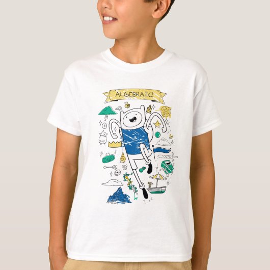 Abenteuerzeit | "Algebraic" Finn Sketch T-Shirt (Vorderseite)