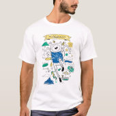 Abenteuerzeit | "Algebraic" Finn Sketch T-Shirt (Vorderseite)