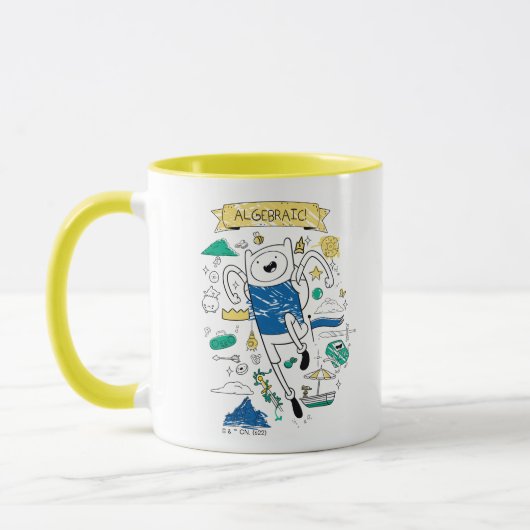 Abenteuerzeit | "Algebraic" Finn Sketch Tasse (Links)