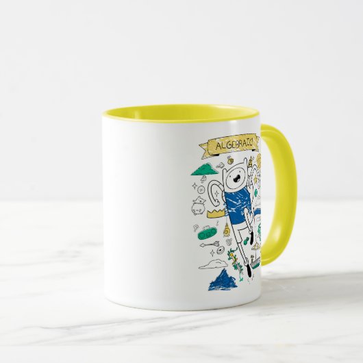 Abenteuerzeit | "Algebraic" Finn Sketch Tasse (VorderseiteRechts)
