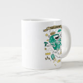 Abenteuerzeit | "Awesomatude" BMO Sketch Jumbo-Tasse (Vorderseite Rechts)