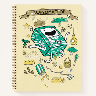 Abenteuerzeit   "Awesomatude" BMO Sketch Notizblock