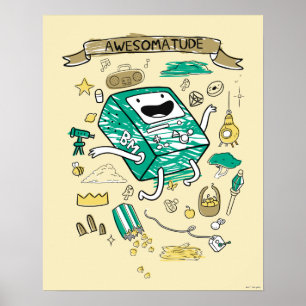 Abenteuerzeit "Awesomatude" BMO Sketch Poster