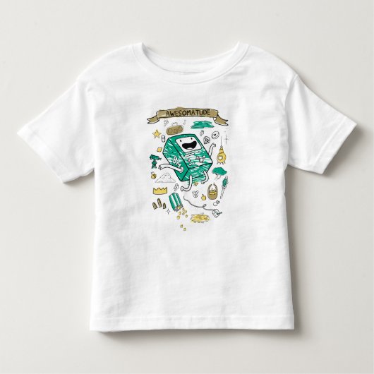 Abenteuerzeit | "Awesomatude" BMO Sketch T - Shirt (Vorderseite)