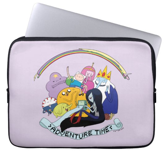 Abenteuerzeit | BMO Group Graphic Laptopschutzhülle (Vorderseite)