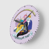 Abenteuerzeit | BMO Group Graphic Runde Wanduhr (Winkel)