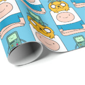 Abenteuerzeit | BMO, Jake & Finn Geschenkpapier (Rolleneckpunkt)