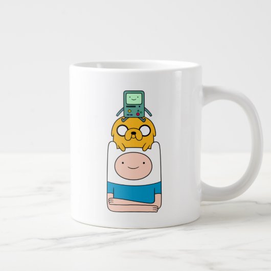 Abenteuerzeit | BMO, Jake & Finn Jumbo-Tasse (Rechts)