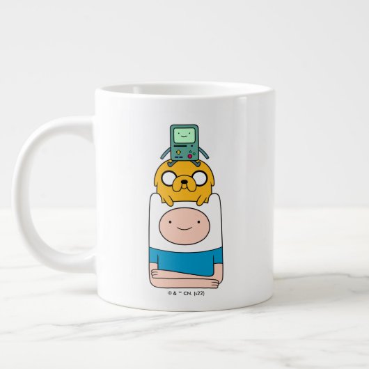 Abenteuerzeit | BMO, Jake & Finn Jumbo-Tasse (Links)