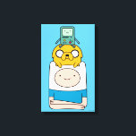 Abenteuerzeit | BMO, Jake & Finn Leinwanddruck<br><div class="desc">Karo diese niedliche BMO Grafik oben auf Jake auf Finn!</div>