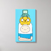 Abenteuerzeit | BMO, Jake & Finn Leinwanddruck (Vorderseite)