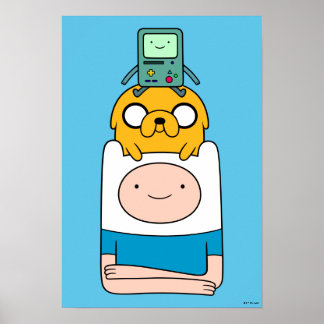 Abenteuerzeit | BMO, Jake & Finn Poster