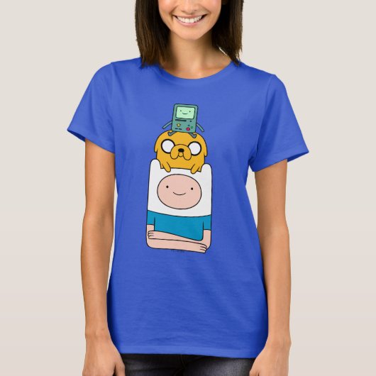 Abenteuerzeit | BMO, Jake & Finn T-Shirt (Vorderseite)