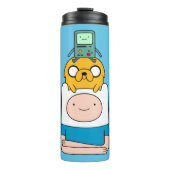Abenteuerzeit | BMO, Jake & Finn Thermosbecher (Vorderseite)