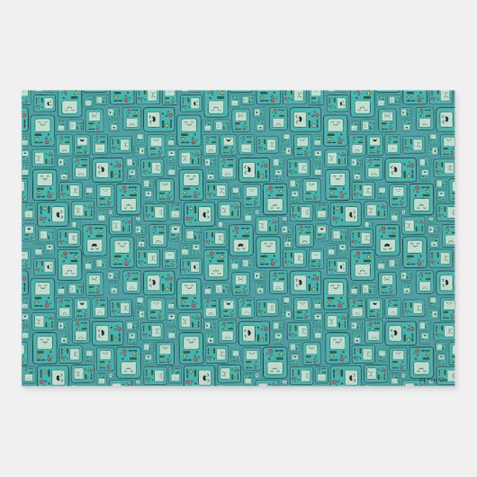 Abenteuerzeit | BMO Muster Geschenkpapier Set (Vorderseite 3)