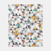 Abenteuerzeit | Dreiecksmuster Fleecedecke (Vorderseite)