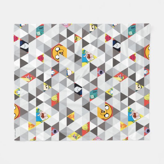Abenteuerzeit | Dreiecksmuster Fleecedecke (Vorderseite (Horizontal))