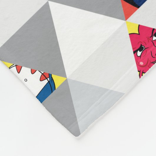 Abenteuerzeit | Dreiecksmuster Fleecedecke (Ecke)