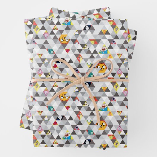 Abenteuerzeit | Dreiecksmuster Geschenkpapier Set (Beispiel)