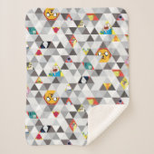 Abenteuerzeit | Dreiecksmuster Sherpadecke (Vorderseite)