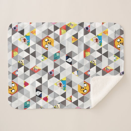 Abenteuerzeit | Dreiecksmuster Sherpadecke (Vorderseite (Horizontal))