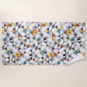 Abenteuerzeit | Dreiecksmuster Strandtuch (Vorderseite)